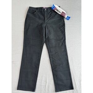 Gloria Vanderbilt Amanda Jeans  10 Short Black womens Short‎ Slimming Tapered